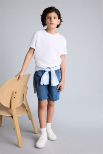 أولادي أزرق شورت جينز اولادي