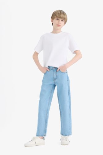 Джинсы для мальчика Straight Fit с прямыми штанинами
