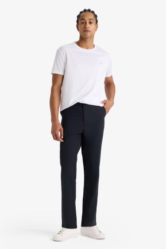 DeFactoFit Slim Fit Dar Kesim Standart Paça Dokuma Sporcu Pantolon
