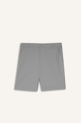 Slim Fit Dar Kesim Sporcu Dokuma Şort