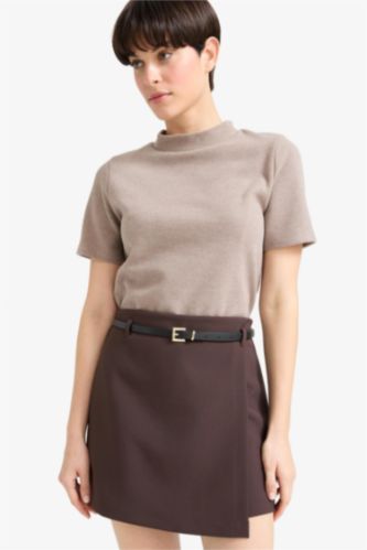 تي شيرت نص ردن سليم فيت بياخة عالية