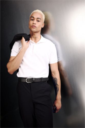 HOMME Blanc T-shirt Polo de sport Coupe slim de DeFactoFit