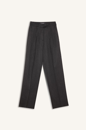 High Waist Straight Fit Trousers