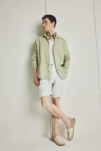 رجال اوف وايت Regular Fit Linen