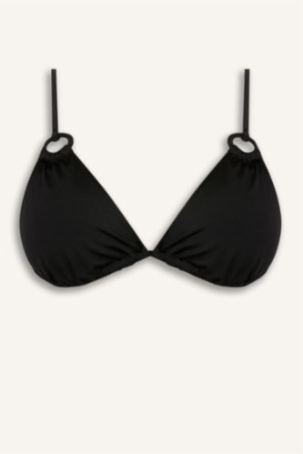 Kadın Siyah Regular Fıt Bikini Üstü