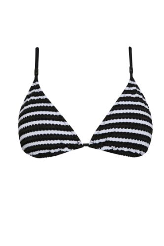 Çizgili Tül Bikini Üstü-Fall in Love