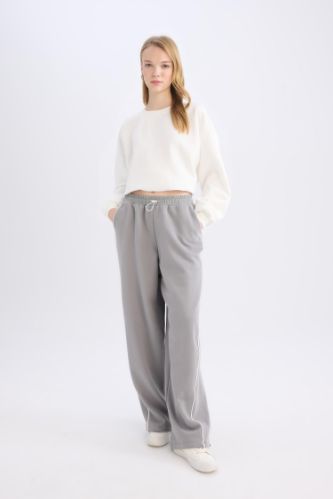 Coool Beli Lastikli Wide Leg Geniş Bol Paça Eşofman Altı