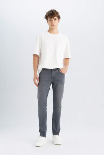 Pedro Slim Fit Dar Kalıp Normal Bel Dar Paça Jean Pantolon