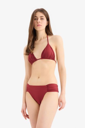 Regular Fit Saten Bikini Alt-Fall in Love