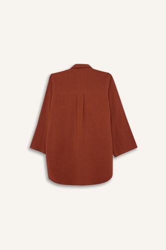 Regular Fit Muslin Beach Shirt