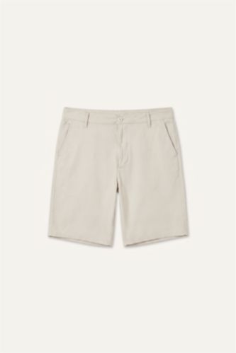 Erkek Bej Relaxed Fit Bermuda Şort