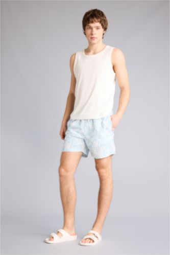 Man Mint Printed Short Swim Shorts