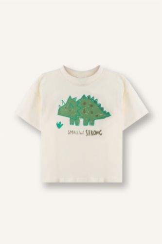 Baby Boy Dinosaur Print Short Sleeve T-Shirt