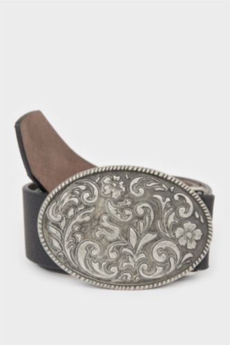 Kadın Büyük Toka Suni Deri Jean Kemeri