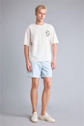 رجال أزرق ثلجي Relax Fit Denim