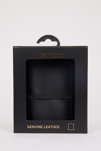 Men Black Man Leather Wallets