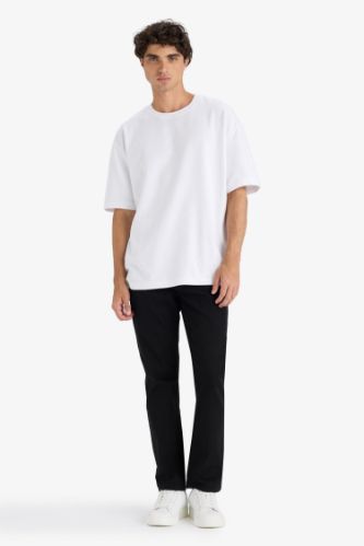 Sergio Regular Fit Normal Kalıp Normal Bel Boru Paça Siyah Jean Pantolon
