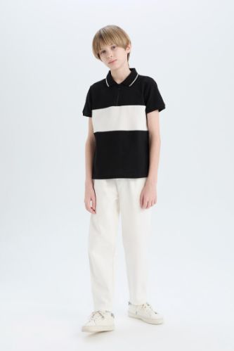 Erkek Çocuk Carrot Fit Havuç Kesim Standart Paça Gabardin Pantolon