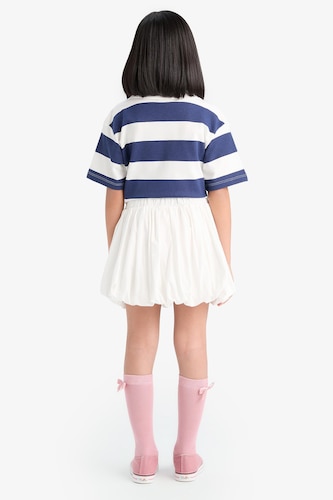 Girl Poplin Balloon Fit Skirt