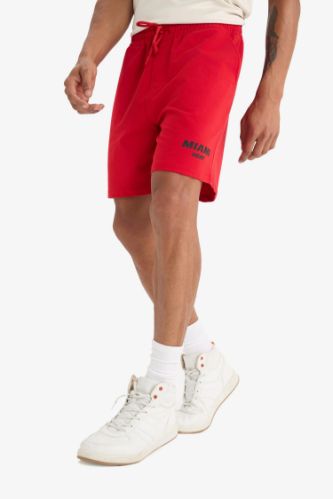 DeFactoFit NBA Miami Heat Standart Fit Kısa Paça Şort