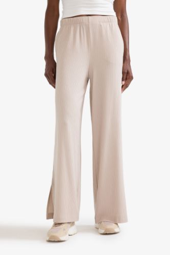 DeFactoFit Wide Leg Cepli Geniş Paça Yırtmaçlı Uzun İnce Sporcu Pantolon