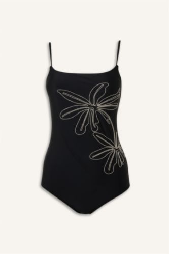 Kadın Siyah Regular Fit Mayo