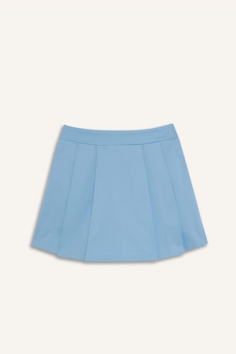 Girl Gabardine Pleated Skorts