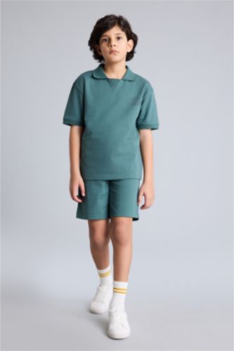 أولادي أخضر طقم اولادي قصة عادية - قطعتين