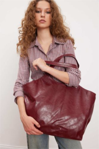 Kadın Maksi Suni Deri Omuz Çantası