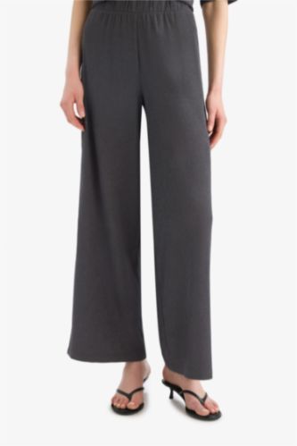 WOMAN Anthracite Wide Leg Trousers
