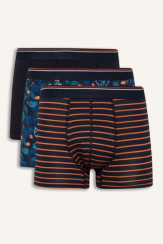 Трио боксеров Regular Fit с цветочным узором