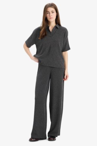 Wide leg брюки с широкими штанинами
