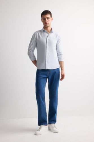 Diago Comfort Fit Rahat Kalıp Yüksek Bel Geniş Paça Jean Pantolon