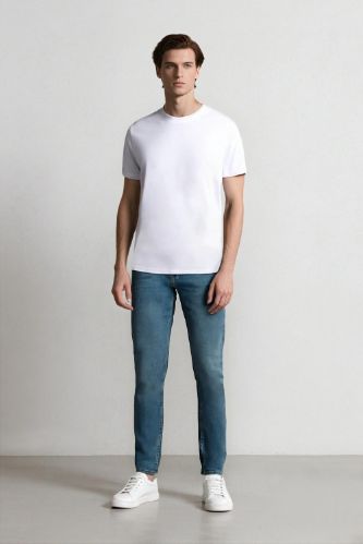 Pedro Slim Fit Dar Kalıp Normal Bel Dar Paça Jean Pantolon
