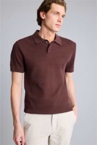 Ерлер Қоңыр Man Short Sleeve Polo T-Shirt