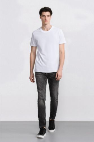 Carlo Skinny Fit Ekstra Dar Kalıp Normal Bel Ekstra Dar Paça Jean Pantolon