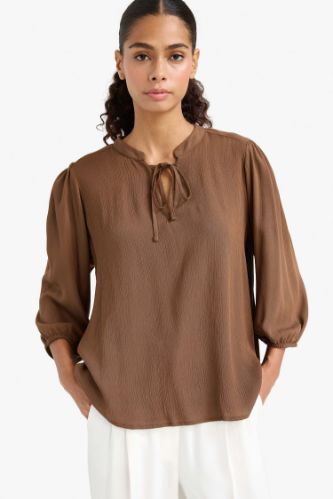 Regular Fit Long Sleeve Blouse