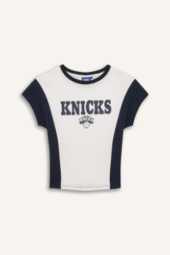 DeFactoFit NBA Brooklyn Nets Slim Fit Bisiklet Yaka Kısa Kollu Tişört