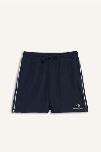 NBA Brooklyn Nets Standard Fit Crinkle Fabric Shorts
