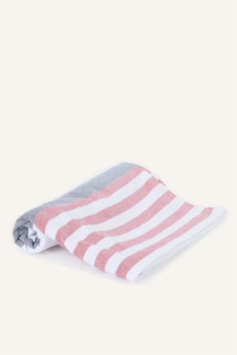 Woman NAVY Woman Patterned Cotton Beach Towel