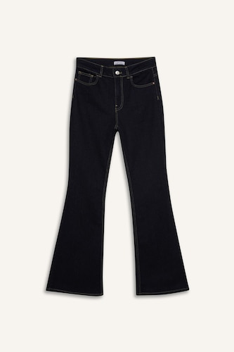 Flare Fit Orta Bel Jean
