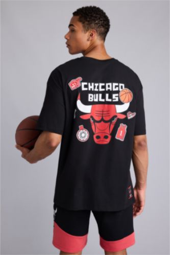 MAN Black Oversize Fit Short Sleeve T-Shirt