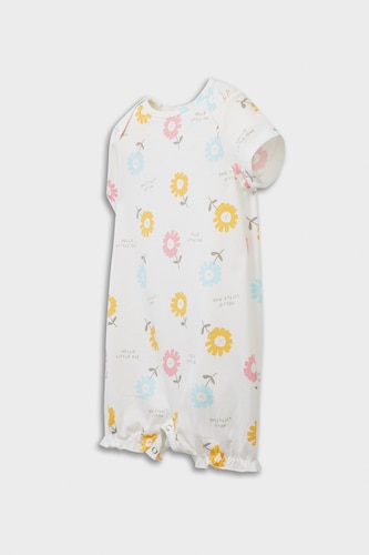 Baby Girl Newborn Floral Cotton 2 Piece Jumpsuit