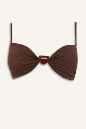 Kadın Kahve Regular Fit Bikini Üstü
