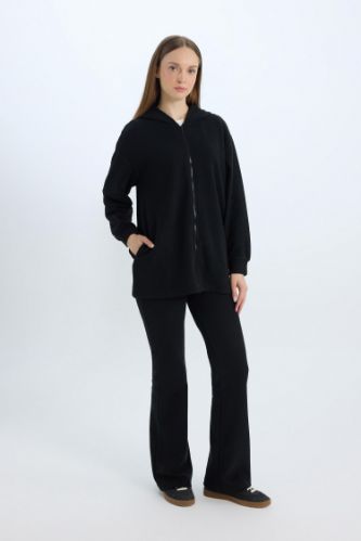 Wide Leg Geniş Paça Beli Lastikli Uzun Boy Pantolon