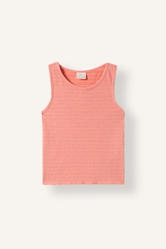 GIRLS & TEENS Salmon Girl Crew Neck Crop Top