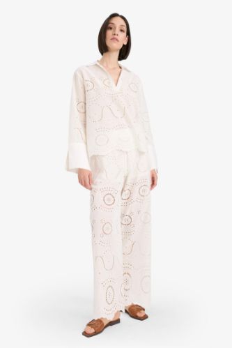 Regular Fit Brode Plaj Pantolonu-Fall in Love