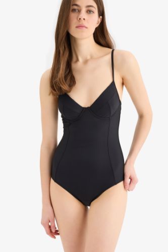 Regular Fit İnce Askılı Mayo-Fall in Love
