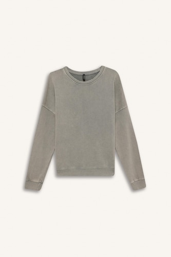 Oversize Crew Neck Basic Sweatshirt