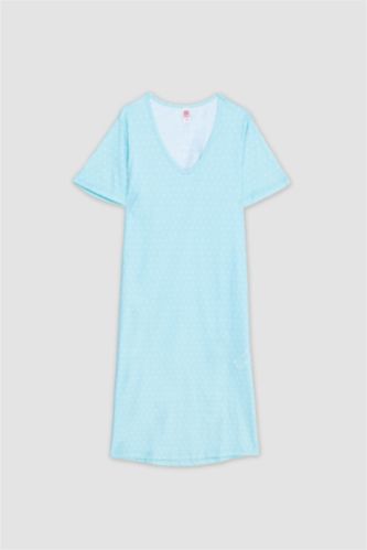 Fall in Love Regular Fit V Neck Dress